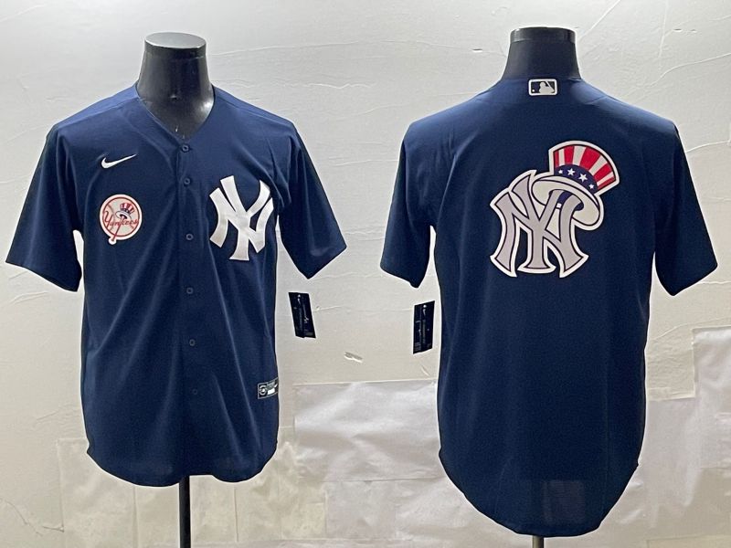 Men New York Yankees Blank Black Game 2025 Nike MLB Jersey style 11->new york yankees->MLB Jersey